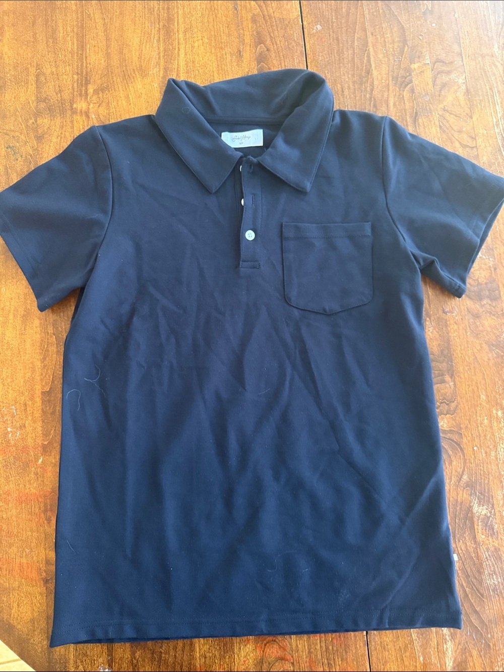 SweetHoney Navy Polo with Chest Pocket